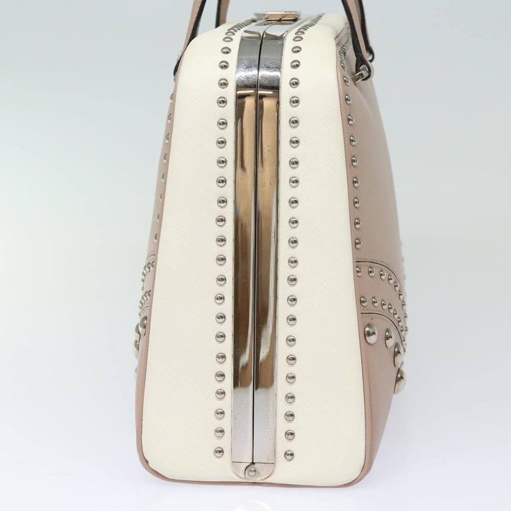 PRADA Hand Bag Safiano leather Pink Auth bs15840 - Picture 4 of 16